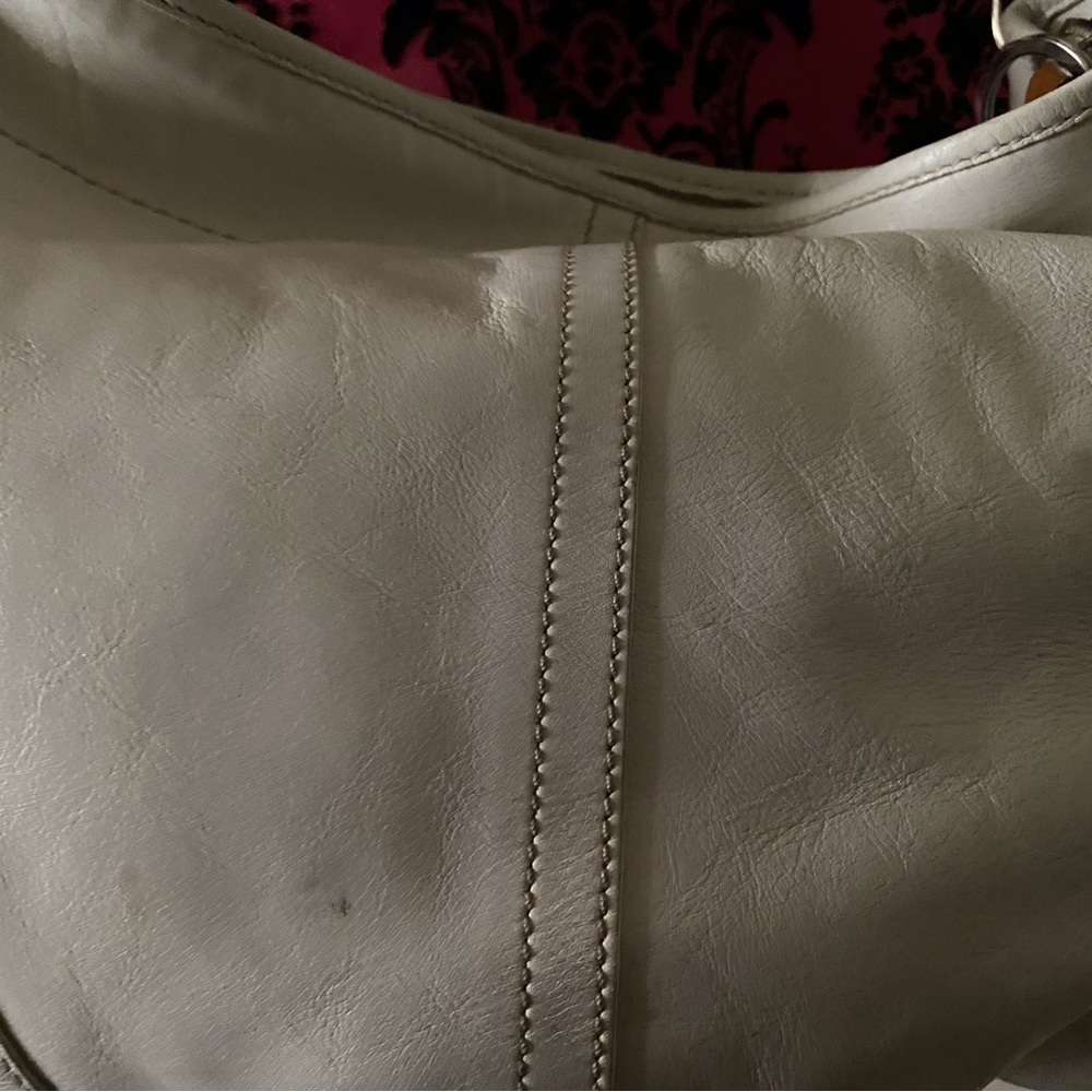 Coach white leather handbag - Picture 3 of 4